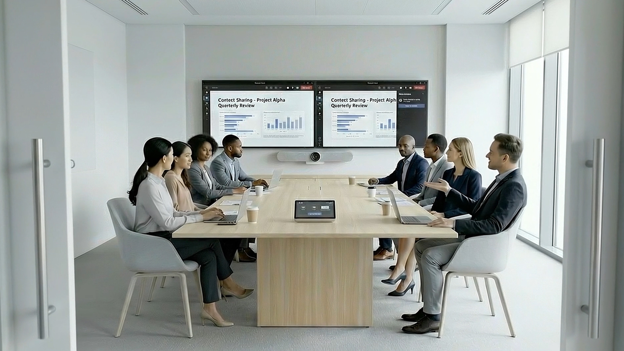 Content-Sharing auf Dual-Display